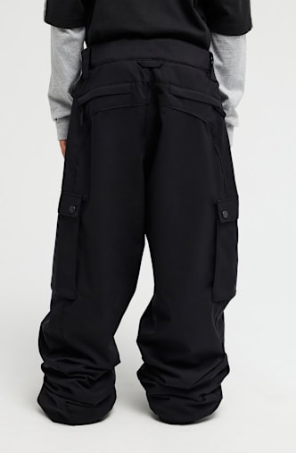 Quiksilver Young Guns Snow Down Cargo 10K Kinder Ski-/Snowboardhose Schwarz