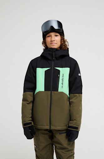 Quiksilver Dawson 10K giacca da sci/snowboard bambini Cachi