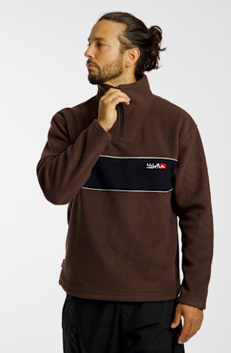 Quiksilver Young Guns Cruz Polar midlayer uomo Marrone