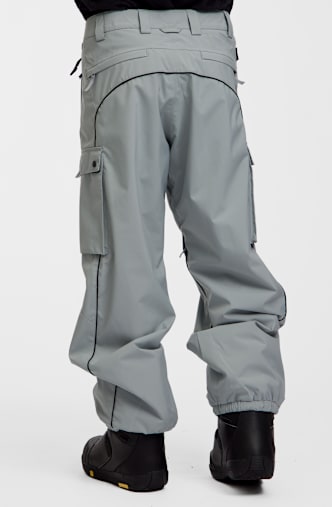 Quiksilver Young Guns Snow Down Cargo 20K pantaloni da sci/snowboard uomo Grigio Chiaro