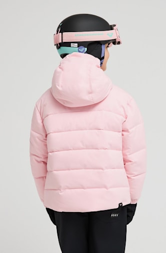 Roxy Snowyhill Puffy 10K Kinder Ski-/Snowboardjacke Pink