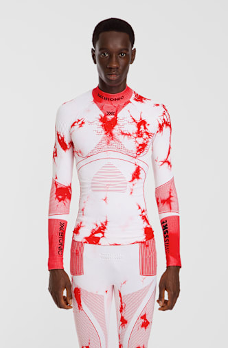 X Bionic Energy Accumulator Swiss Ski Herren Thermo Longsleeve Rot