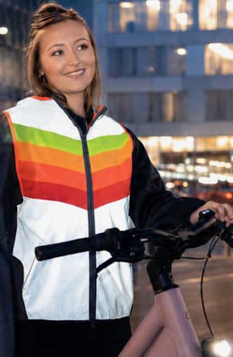 GOFLUO Darkflow reflective gilet Grigio