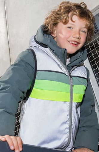 GOFLUO North reflective gilet bambini Grigio