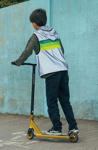 GOFLUO North reflective gilet bambini Grigio