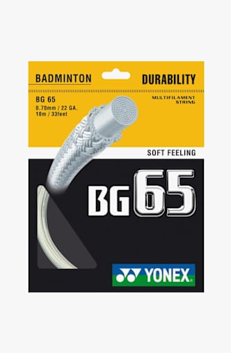 Yonex Bg 65 0.70 mm Badmintonsaite Beige