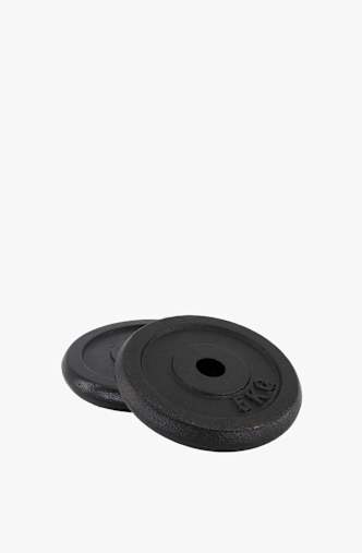POWERZONE 2 x 5 kg peso per manubrio Nero