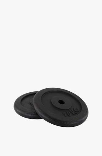 POWERZONE 2 x 10 kg peso per manubrio Nero