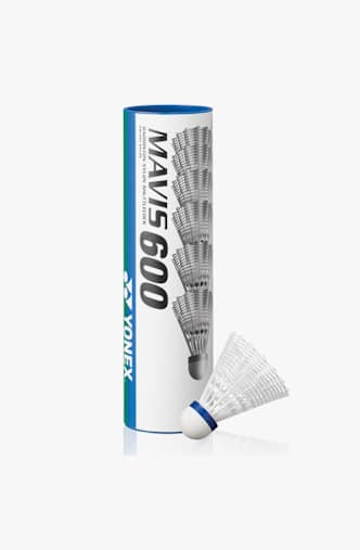 Yonex 6-Pack Mavis 600 shuttle Bianco