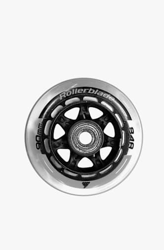 Rollerblade 8-Pack Wheelkit 90mm/84A + SG9 Rollen Weiss