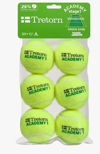 Tretorn Stage 1 Academy Tennisball Gelb