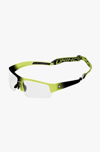 Unihoc Kinder Unihockey Brille Gelb