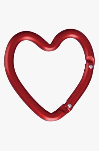 Munkees Herz Karabiner Rot