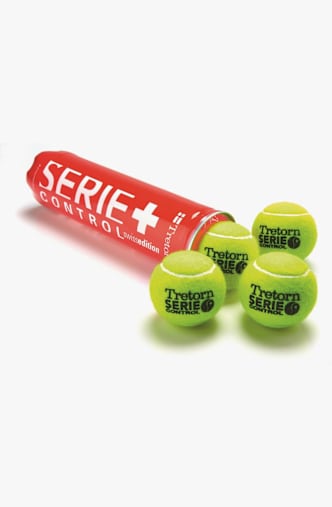 Tretorn 2-Pack Serie+ Control Swiss Ed. balles de tennis Jaune