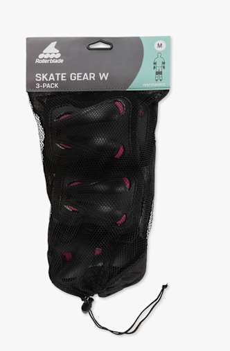 Rollerblade 3-Pack Skate Gear Damen Schoner Set Schwarz