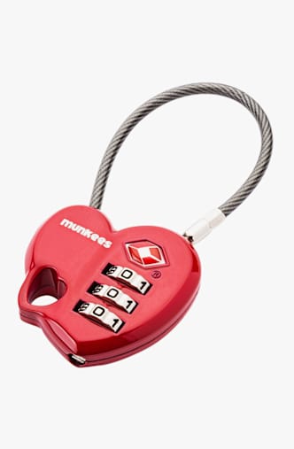 Munkees TSA coeur antivol Rouge