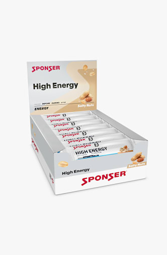 Sponser High Energy Bar Salty-nuts 30 x 45g Sportriegel Weiss