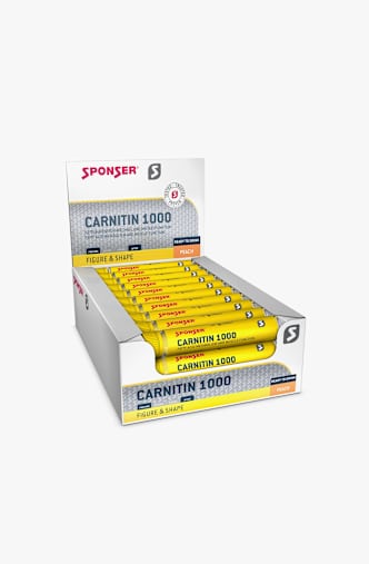 Sponser L-Carnitin 1000 peach 30 x 25 ml compléments alimentaires Jaune