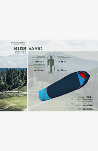 46 NORD Vario sac de couchage enfants Bleu
