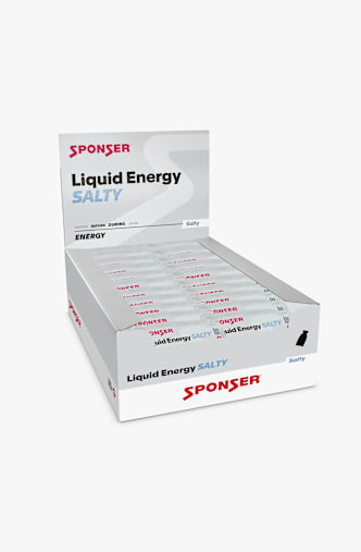 Sponser Liquid Energy Salty 40 x 35 g gel énergétique Gris