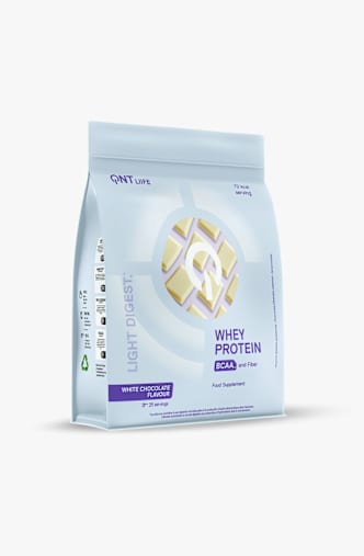 QNT Light Digest Whey White Chocolate 500 g poudre de protéines Violet