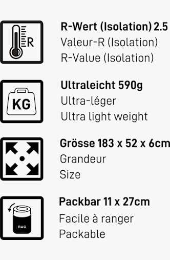 46 NORD Lite Extreme matelas pneumatique Orange