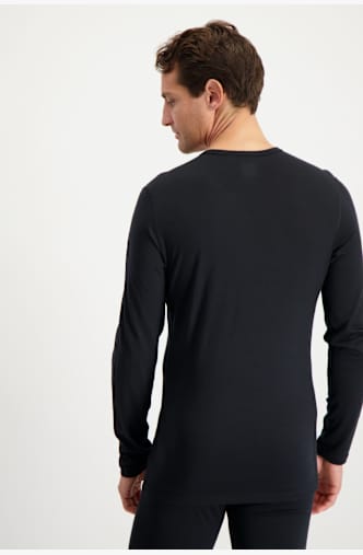icebreaker Merino 200 Oasis maniche lunghe termica uomo Nero