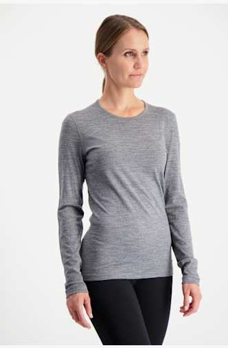 icebreaker Merino 200 Oasis maniche lunghe termica donna Grigio