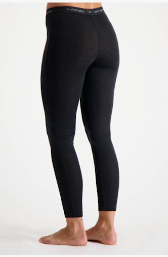 icebreaker Merino 175 Everyday leggings termici donna Nero