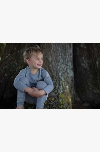 icebreaker Merino 200 Oasis manche longue thermique enfants Gris