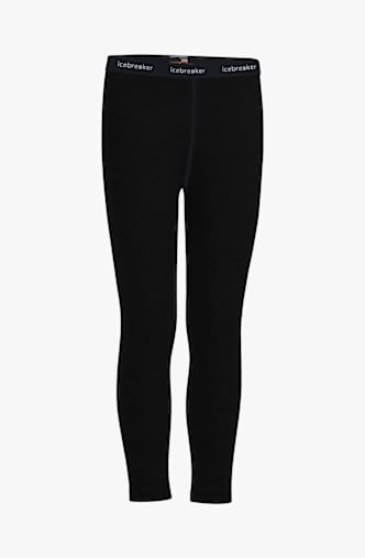 icebreaker Merino 200 Oasis Kinder Thermohose Schwarz
