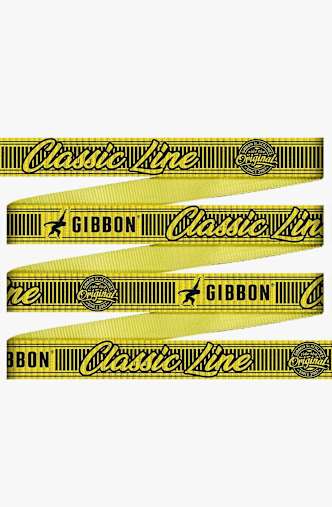 Gibbon Classicline XL slackline + protection pour arbre Jaune