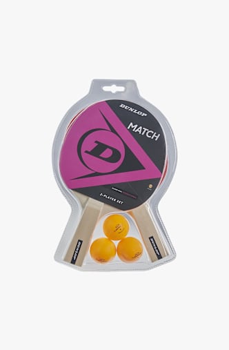 Dunlop Match 2 Player Tischtennis Set Schwarz