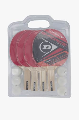 Dunlop Match 4 Tischtennis Set Rot