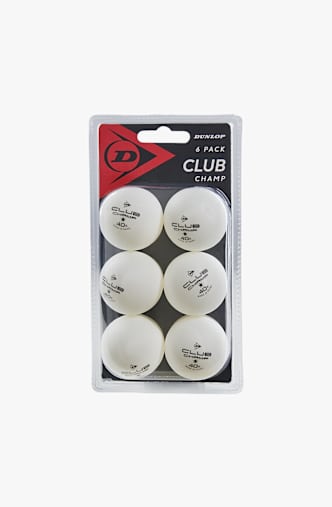 Dunlop Club Champ 6 pallina da ping pong Bianco