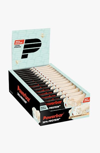 Powerbar 30% Protein Plus Vanilla-Coconut 15 x 55 g Sportriegel Blau