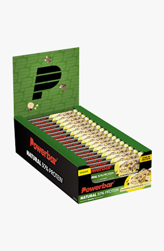 Powerbar Natural 30% Protein Banana-Chocolate 18 x 40 g barretta per lo sport Verde