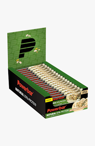 Powerbar Natural 30% Protein Salty Peanut chrunch 18 x 40 g barretta per lo sport Verde