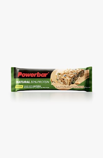 Powerbar Natural 30% Protein Salty Peanut chrunch 18 x 40 g Sportriegel Grün
