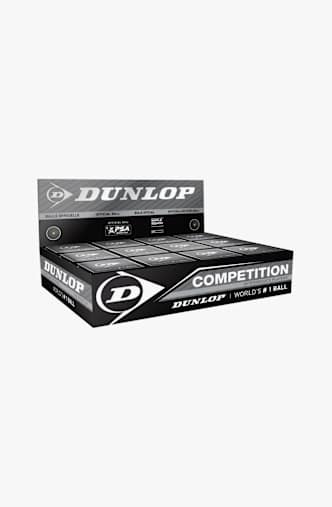 Dunlop 12-Pack Competition pallina da squash Rosso