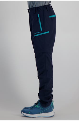 46 NORD Zip-Off Mädchen Wanderhose Blau