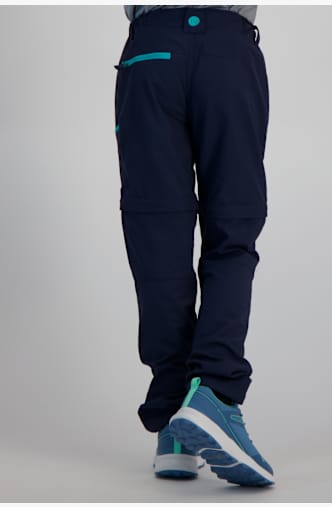 46 NORD Zip-Off Mädchen Wanderhose Blau