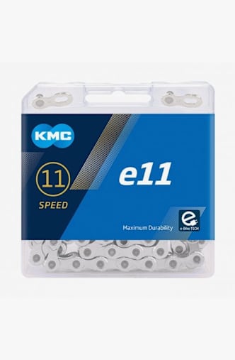 KMC e11 122 Links chaîne de vélo Argent