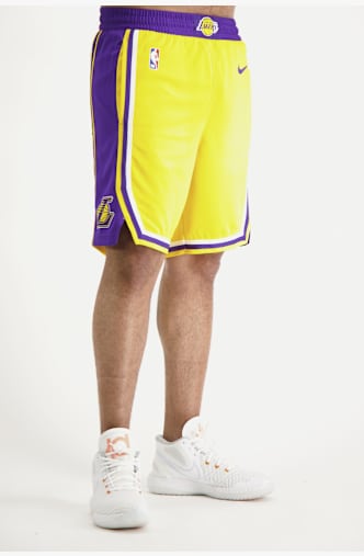 Nike Los Angeles Lakers Herren Basketballshort Gelb