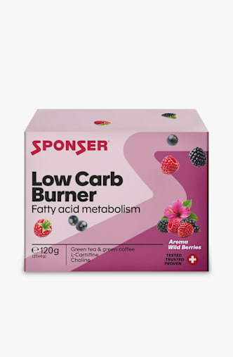 Sponser Low Carb Burner Wild Berries 20 x 6g Nahrungsergänzung Weiss