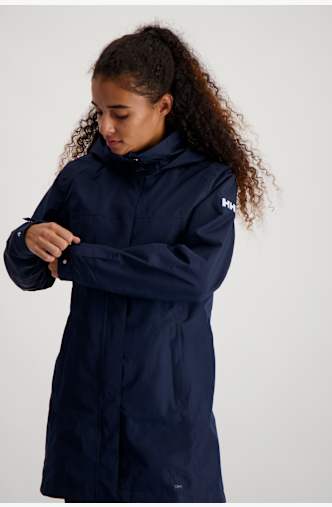 Helly Hansen Aden Long Damen Regenmantel Blau