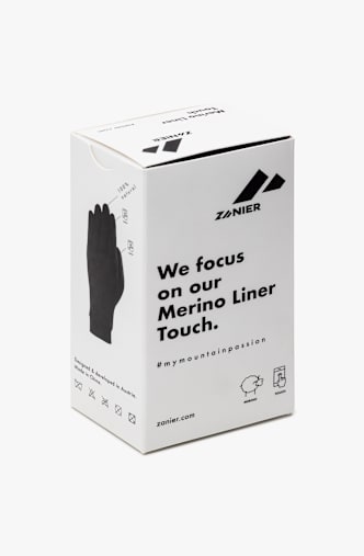 ZANIER Merino Liner Touch Innenhandschuh Schwarz