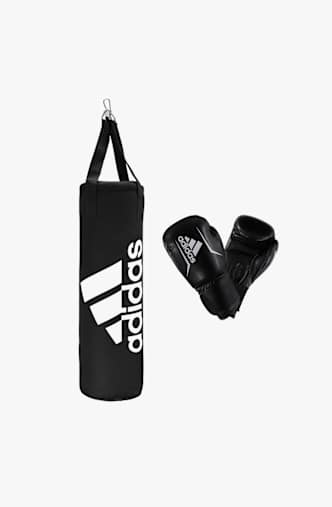 adidas sacco da boxe + guantoni da boxe bambini Nero