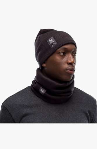 Buff Strick + Polar Neckwarmer Schwarz