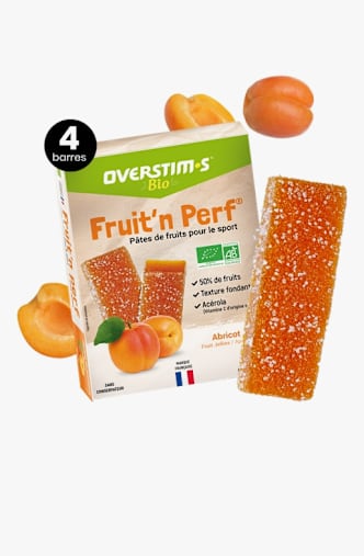 Overstim's Pâtes de Fruits Bio Aprikose 4 x 25 g barre énergétique Orange